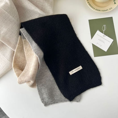 Color Block Knit Scarf