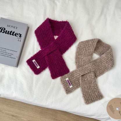 Criss Cross Knit Light Scarf