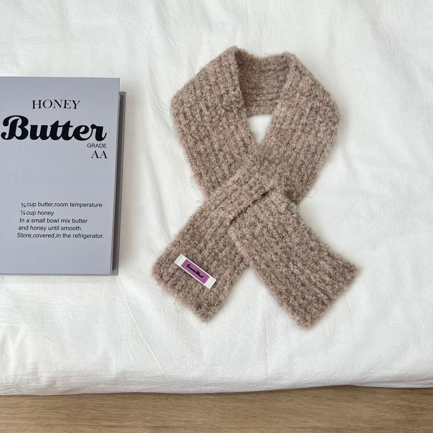 Criss Cross Knit Light Scarf