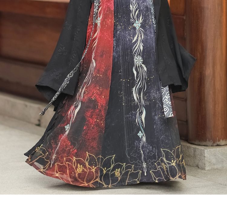 Floral Hanfu Costume Set