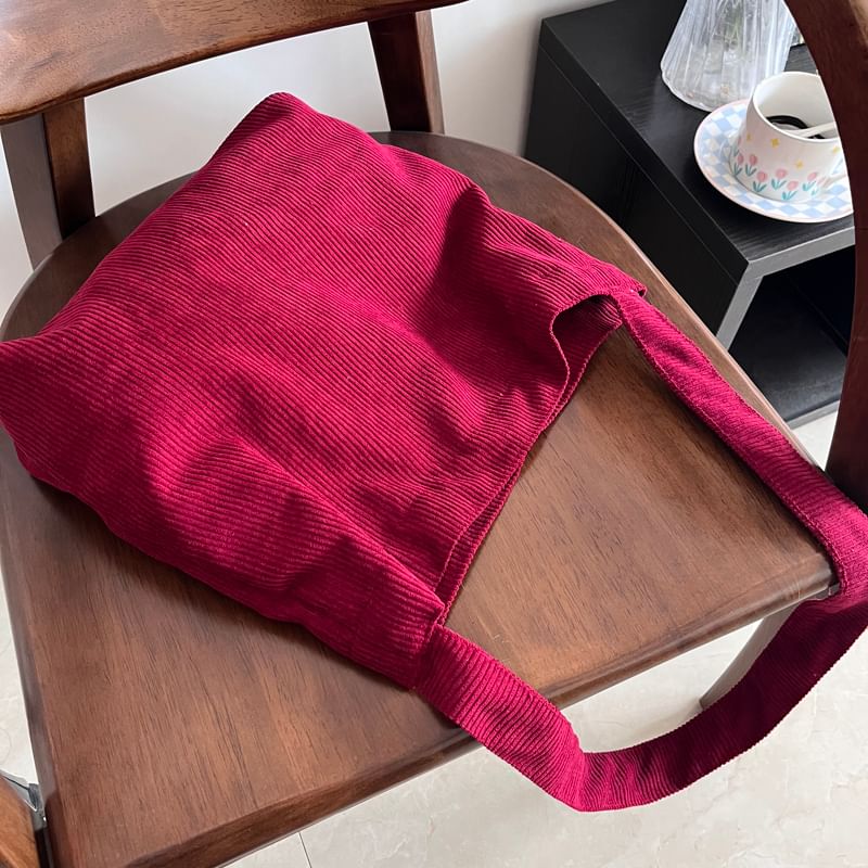 Crossbody Bag Plain Corduroy