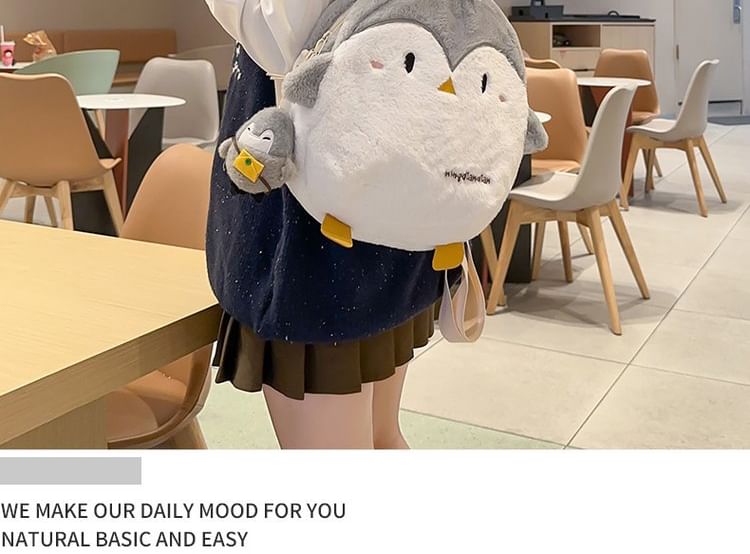 Penguin Fluffy Backpack