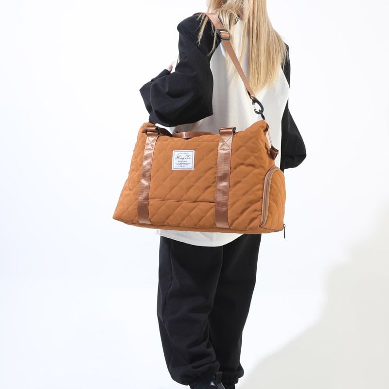 Applique Quilted Carryall Bag