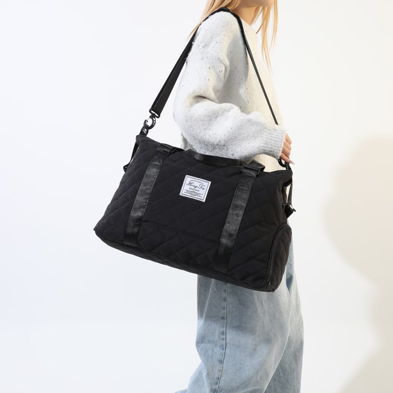 Applique Quilted Carryall Bag