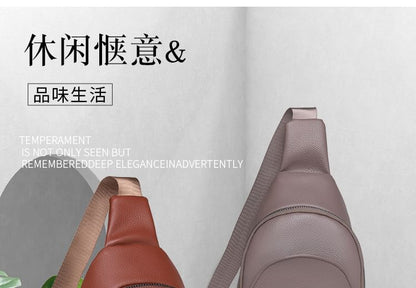 Plain Faux Leather Sling Bag