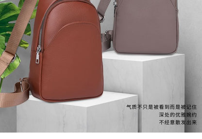 Plain Faux Leather Sling Bag