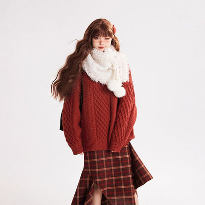 High-Rise Plaid Asymmetrical Maxi A-Line Skirt