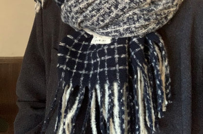 Scarf Fringe Plaid