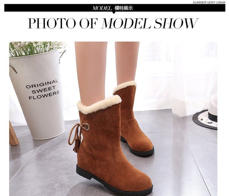 Boots Short Hidden-Wedge Snow