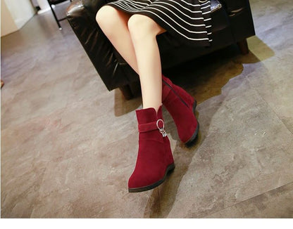 Short Snow Boots Hidden-Wedge