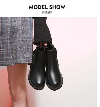 Boots Faux Chelsea Leather Short