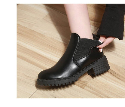 Boots Faux Chelsea Leather Short