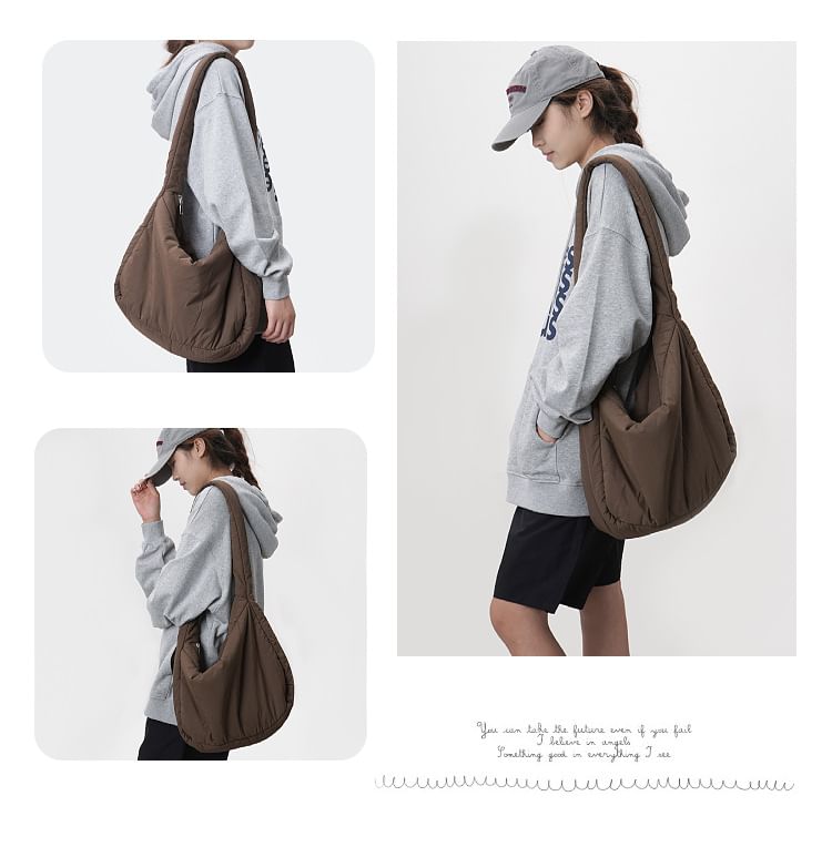 Plain Puffer Shoulder Bag