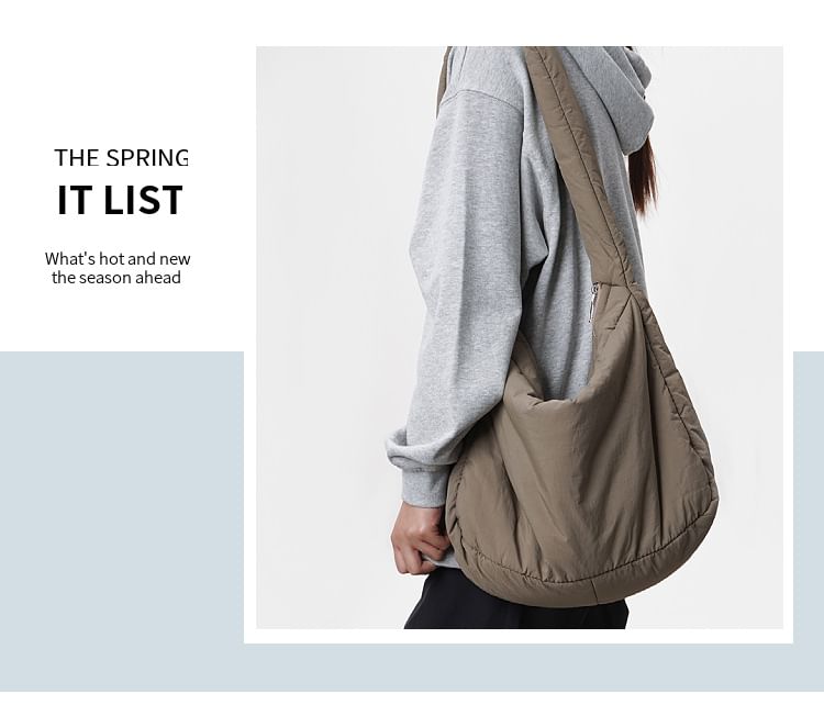 Plain Puffer Shoulder Bag