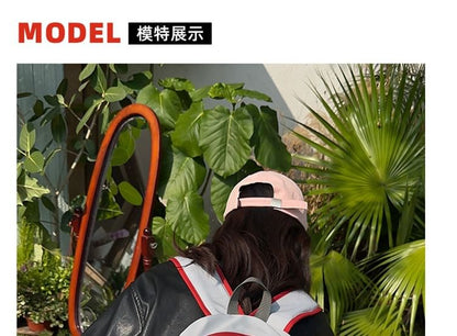 Sac à dos zippé à blocs de couleurs