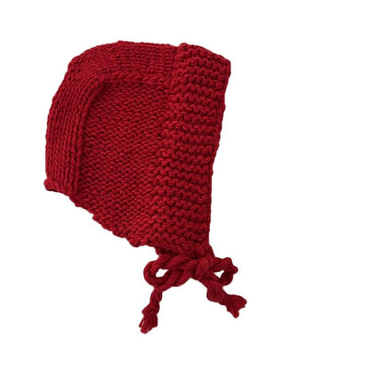 Plain Knit Earflap Hat