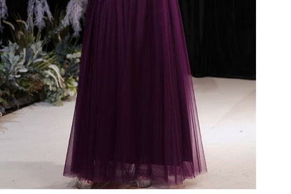 [2XL-6XL] Elbow-Sleeve Boatneck Lace A-Line Evening Gown