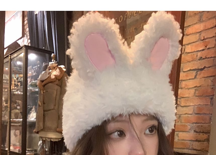 Rabbit Ear Chenille Hat
