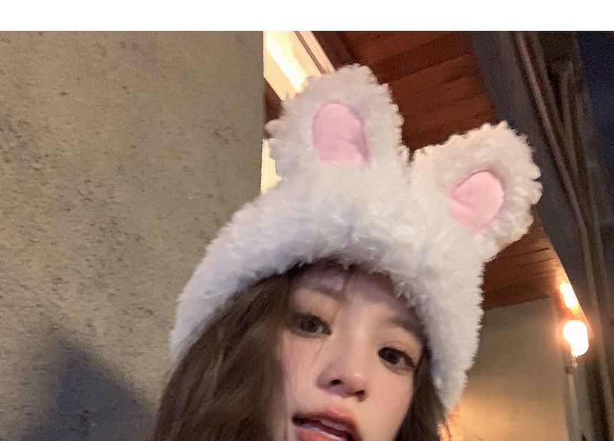 Rabbit Ear Chenille Hat
