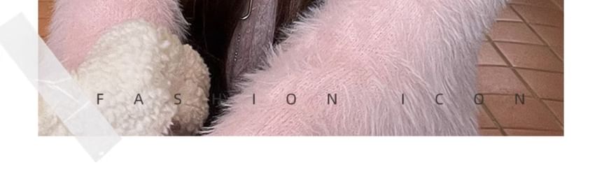 Metal Plate Cat Ear Chenille Hat