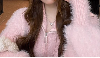 Metal Plate Cat Ear Chenille Hat