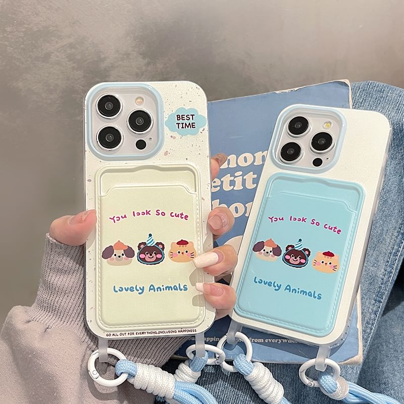 Animal Card Holder Phone Case
