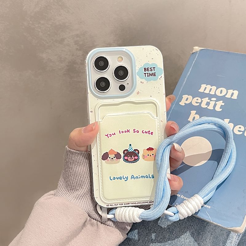 Animal Card Holder Phone Case
