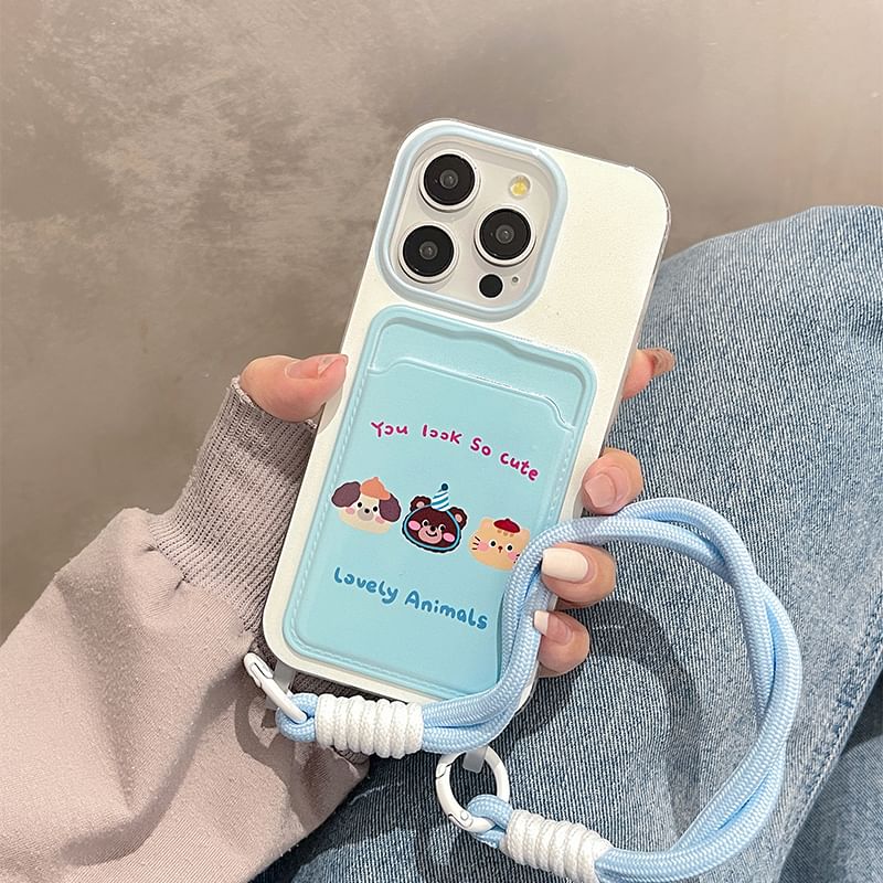 Animal Card Holder Phone Case