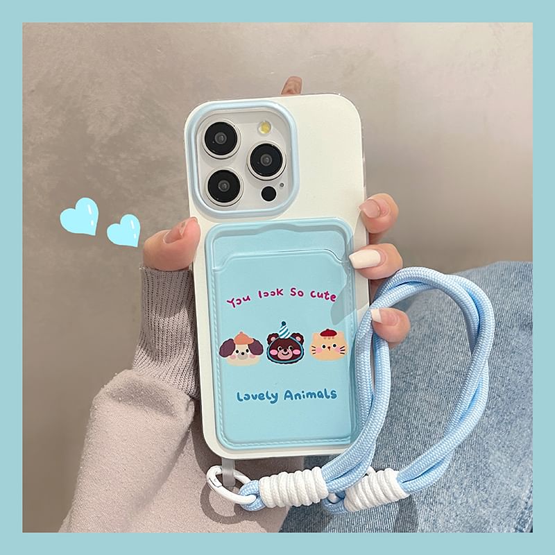 Animal Card Holder Phone Case