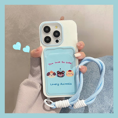 Animal Card Holder Phone Case
