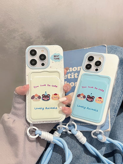 Animal Card Holder Phone Case