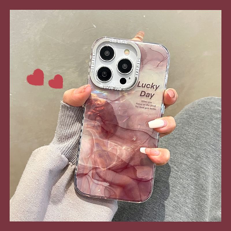 Print Marble Case Floral Phone