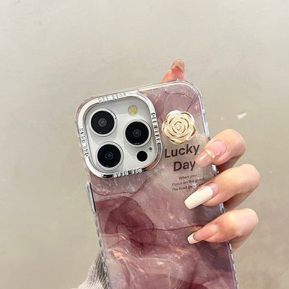 Print Marble Case Floral Phone
