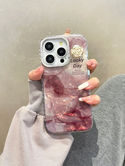 Print Marble Case Floral Phone