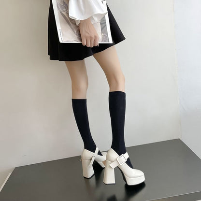 High Heel Mary Jane Pumps