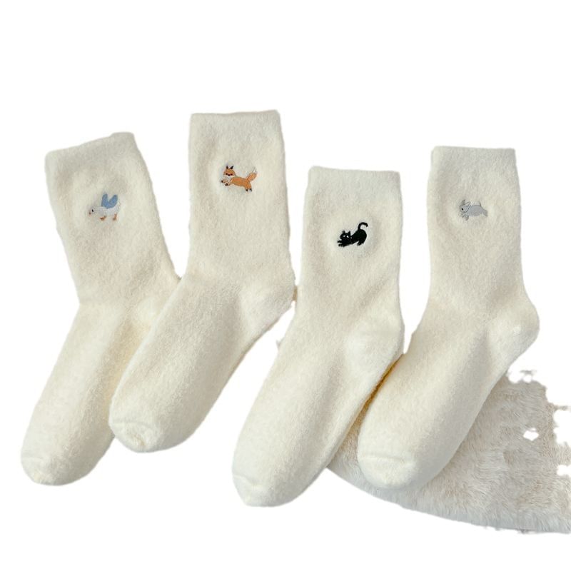 Cartoon Embroidered Socks