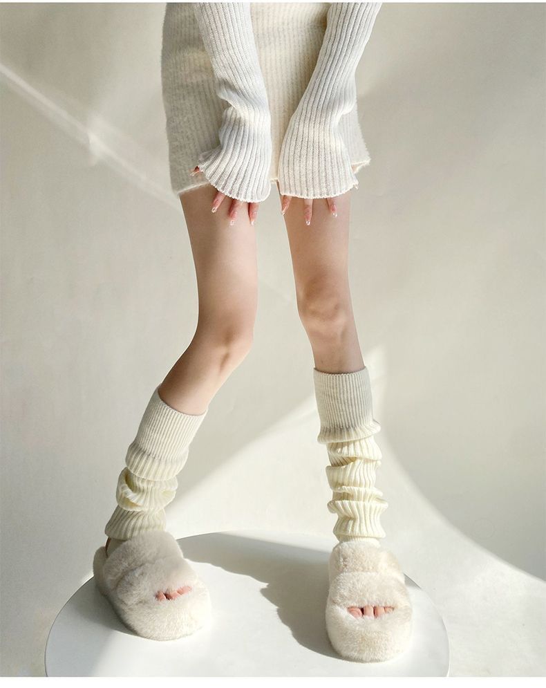 Plain Ribbed Leg Warmers