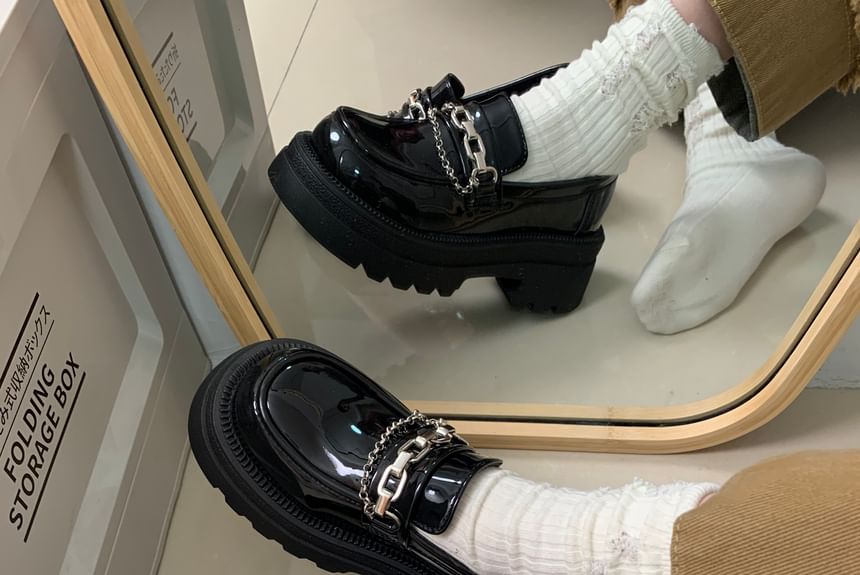 Platform Chain Loafers