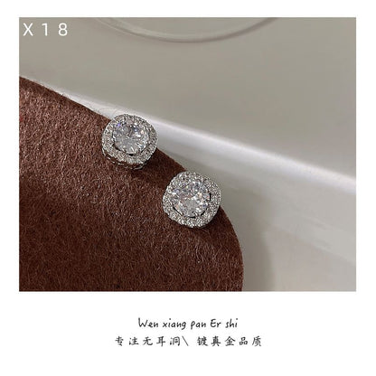 Ear Rhinestone Alloy Cuff