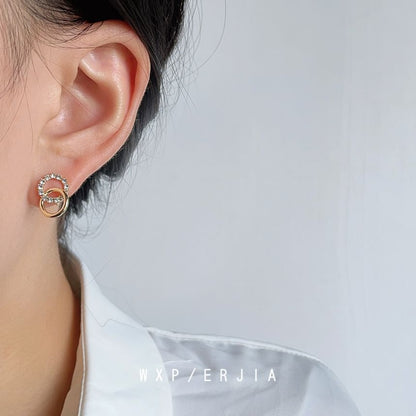Cuff Hoop Rhinestone Ear Alloy