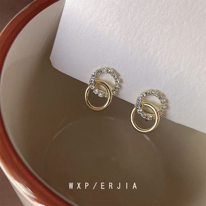 Cuff Hoop Rhinestone Ear Alloy