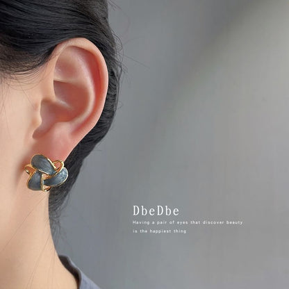 Cuff Ear Glaze Alloy Floral