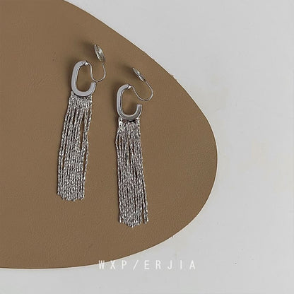 Alloy Cuff Ear Fringed