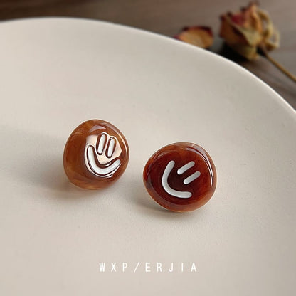 Cuff Acetate Ear Asymmetrical Smiley