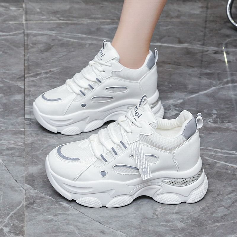 Lettering Platform Sneakers