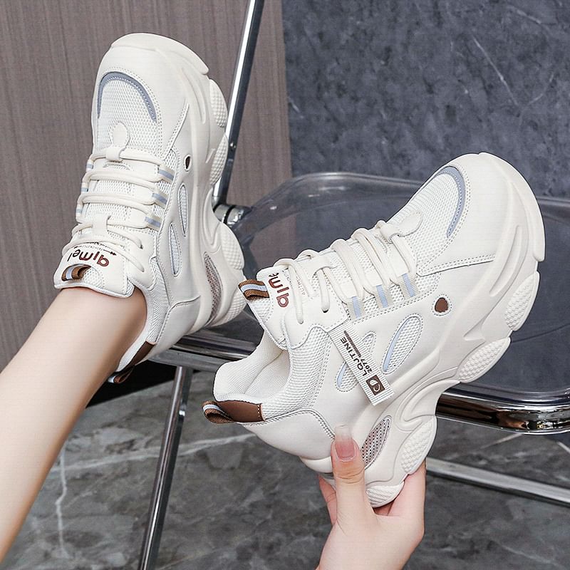 Lettering Platform Sneakers
