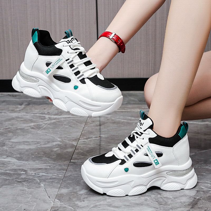 Lettering Platform Sneakers