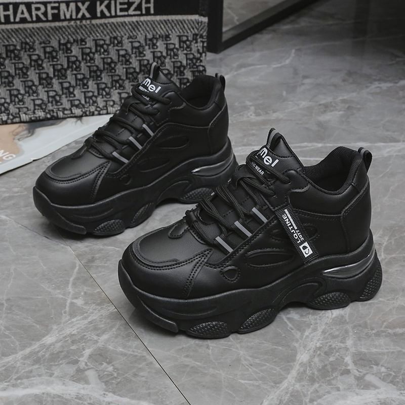 Lettering Platform Sneakers