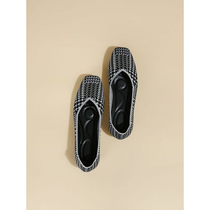 Toe Square Woven Flats