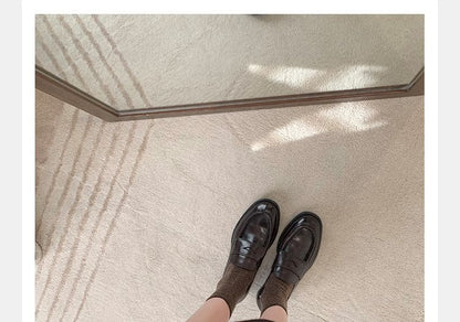 Genuine Leather Plain Loafers